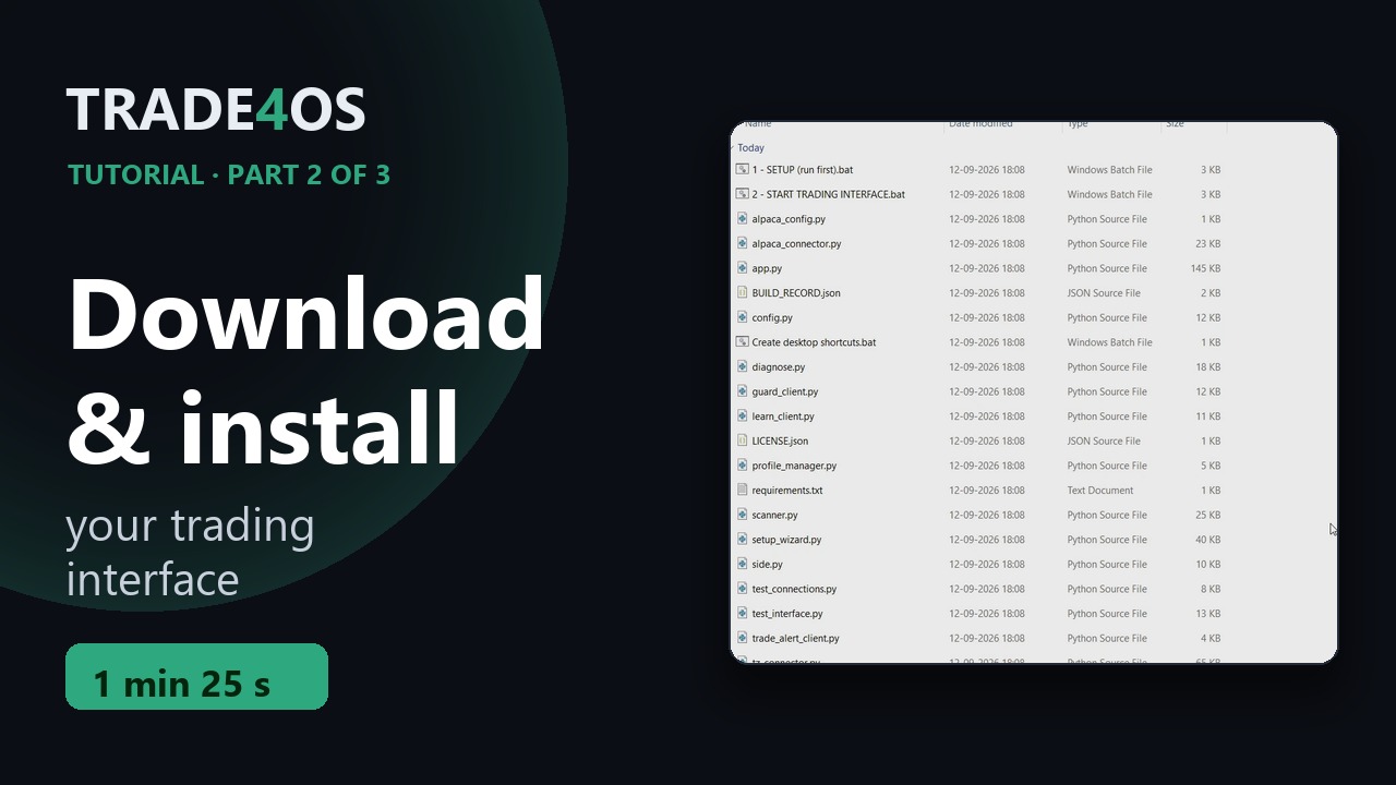 Download and install your trading interface